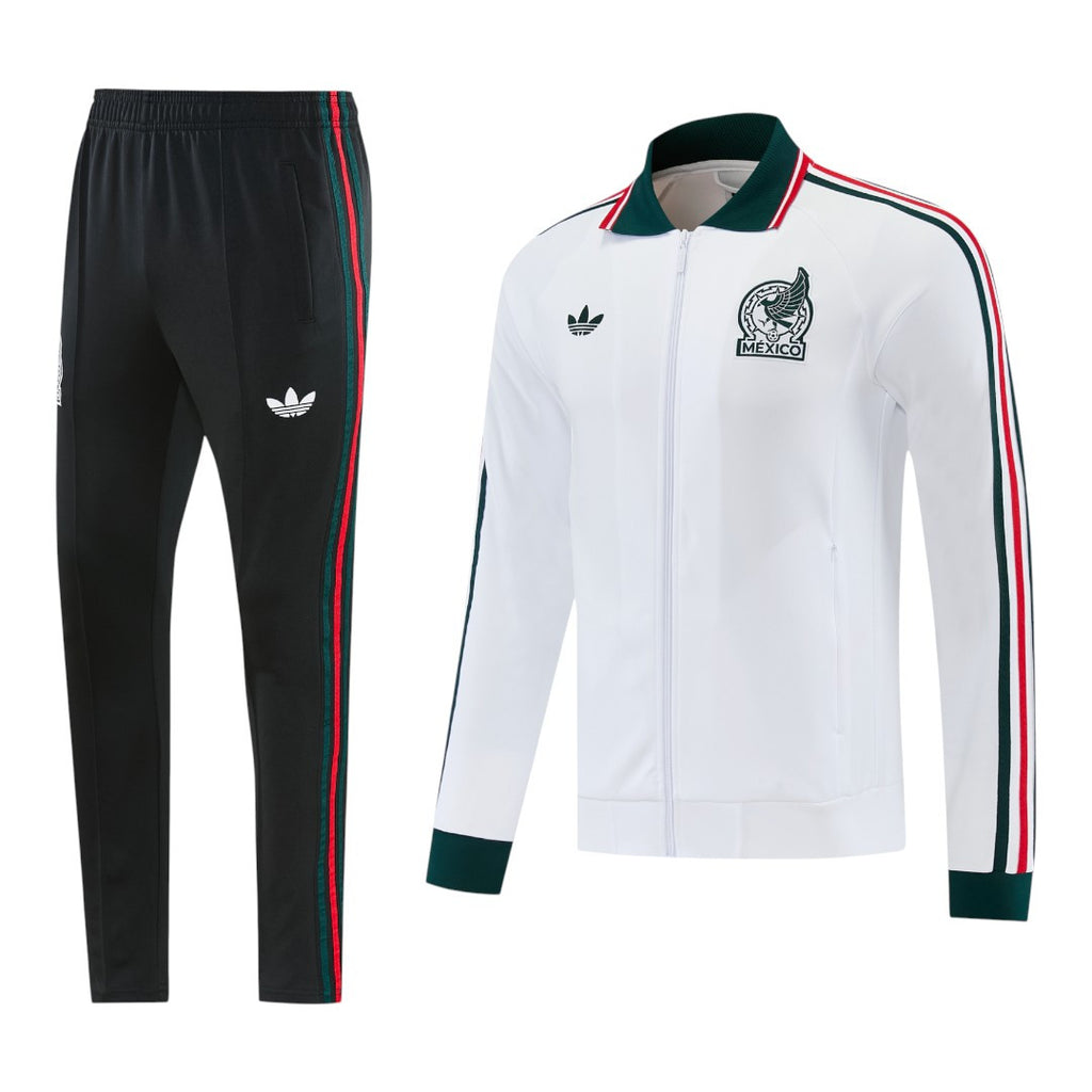 Mexico 2026 Men's White Long Zip Jacket