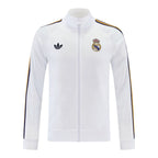 Real Madrid 26/27 Men's White Long Zip Jacket