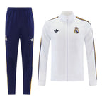 Real Madrid 26/27 Men's White Long Zip Jacket