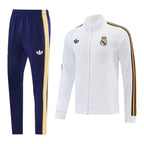 Real Madrid 26/27 Men's White Long Zip Jacket