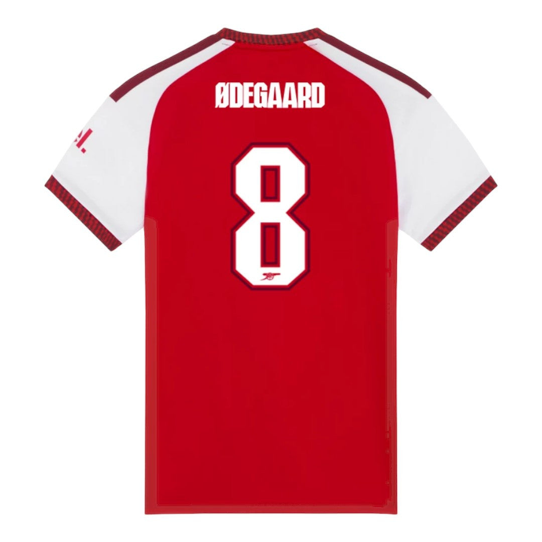 ØDEGAARD #8 Arsenal 26/27 Women's Home Shirt - Club Font