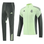 Real Madrid 25/26 Men's Lime Green Long Zip Windbreaker