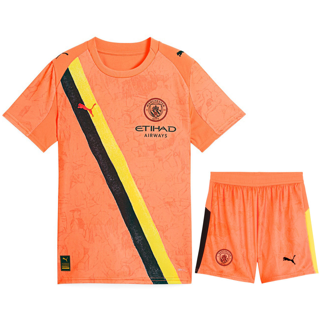 Manchester City KidSuper 25/26 Kid's Home Goalkeeper Mini-Kit