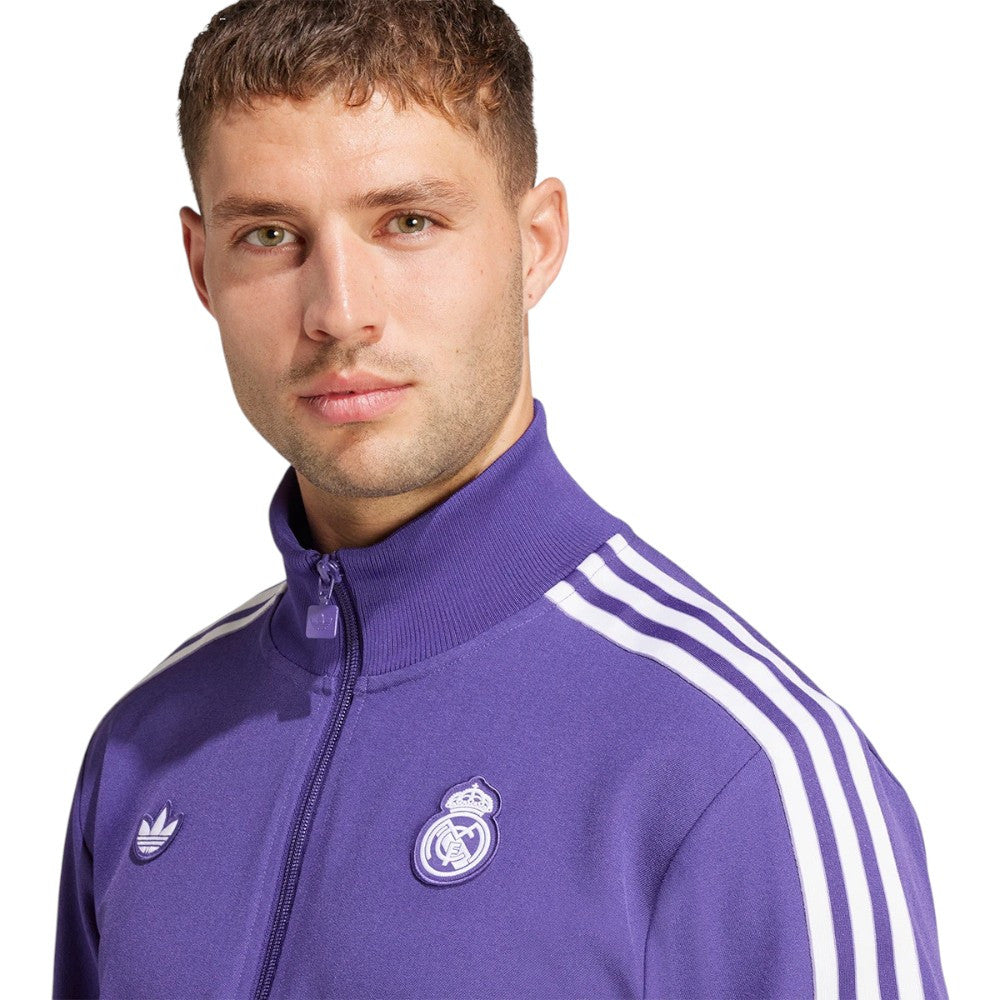 Real Madrid 24/25 Men's Originals Purple Long Zip Jacket