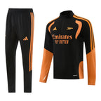Arsenal 26/27 Men's Black-Orange Short Zip Tracksuit