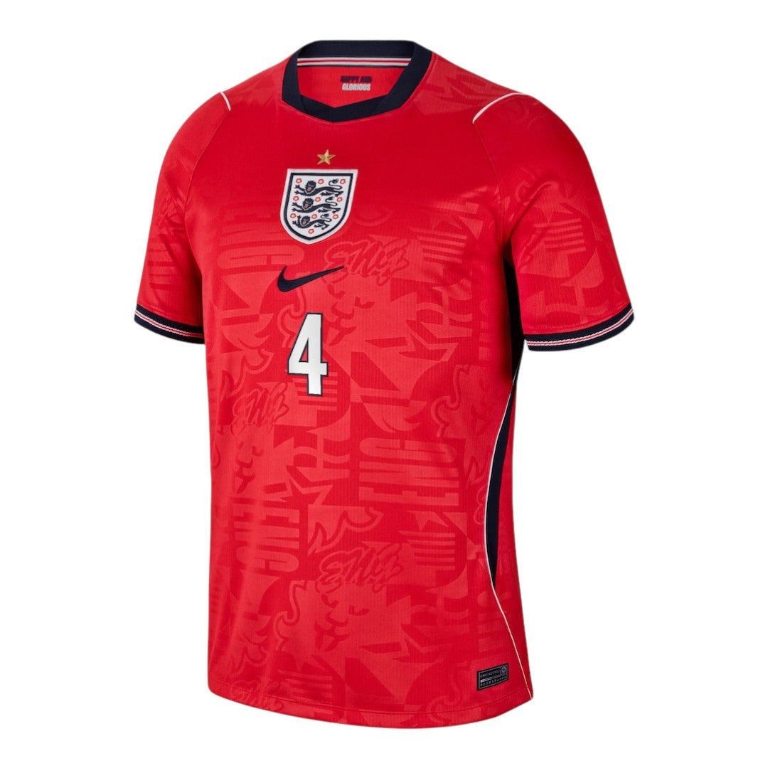 RICE #4 England 2026 Authentic Men's Away Shirt
