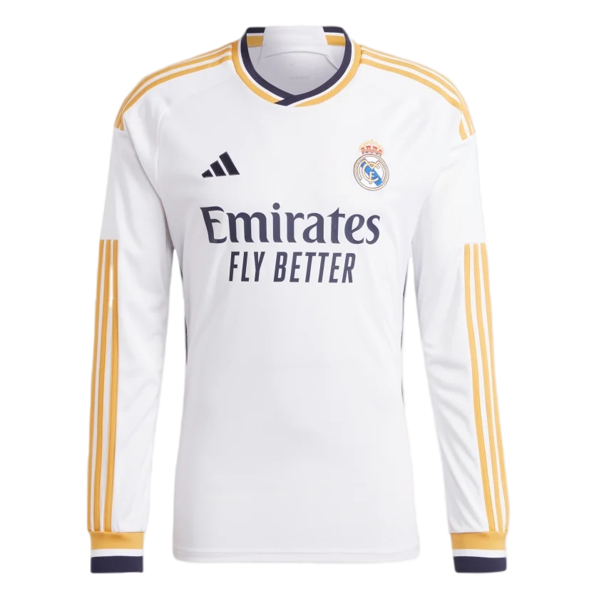 VINI JR #7 Real Madrid 23/24 Men's Home Long Sleeve Shirt