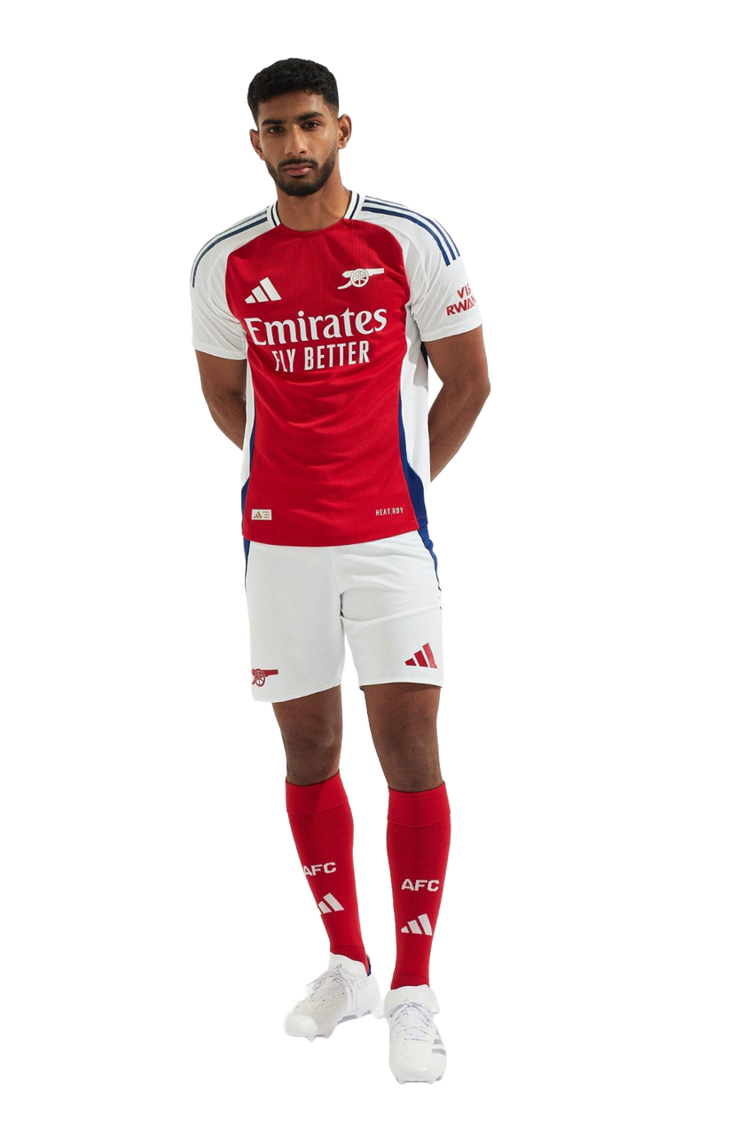 RICE #41 Arsenal 24/25 Authentic Men's Home Shirt - Arsenal Font