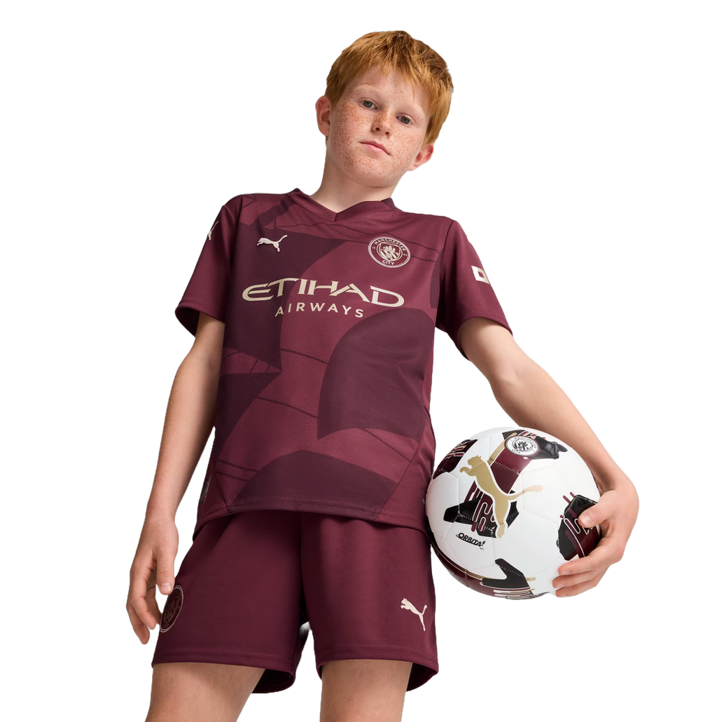 HAALAND #9 Manchester City 24/25 Kid's Third Shirt and Shorts - PL Font