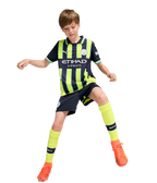 HAALAND #9 Manchester City 24/25 Kid's Away Shirt and Shorts - Man City Font