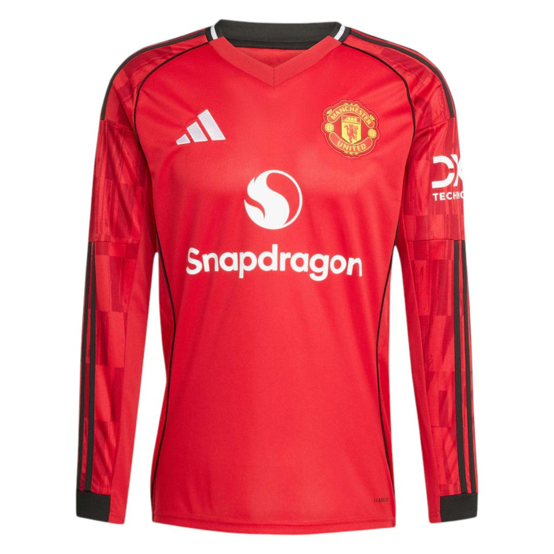 Manchester United 25/26 Men's Home Long Sleeve Shirt