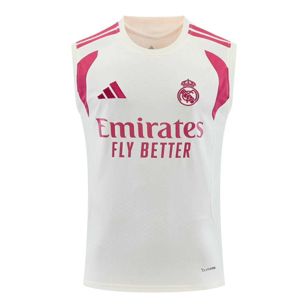 Real Madrid 26/27 Men's White Training Tank Top