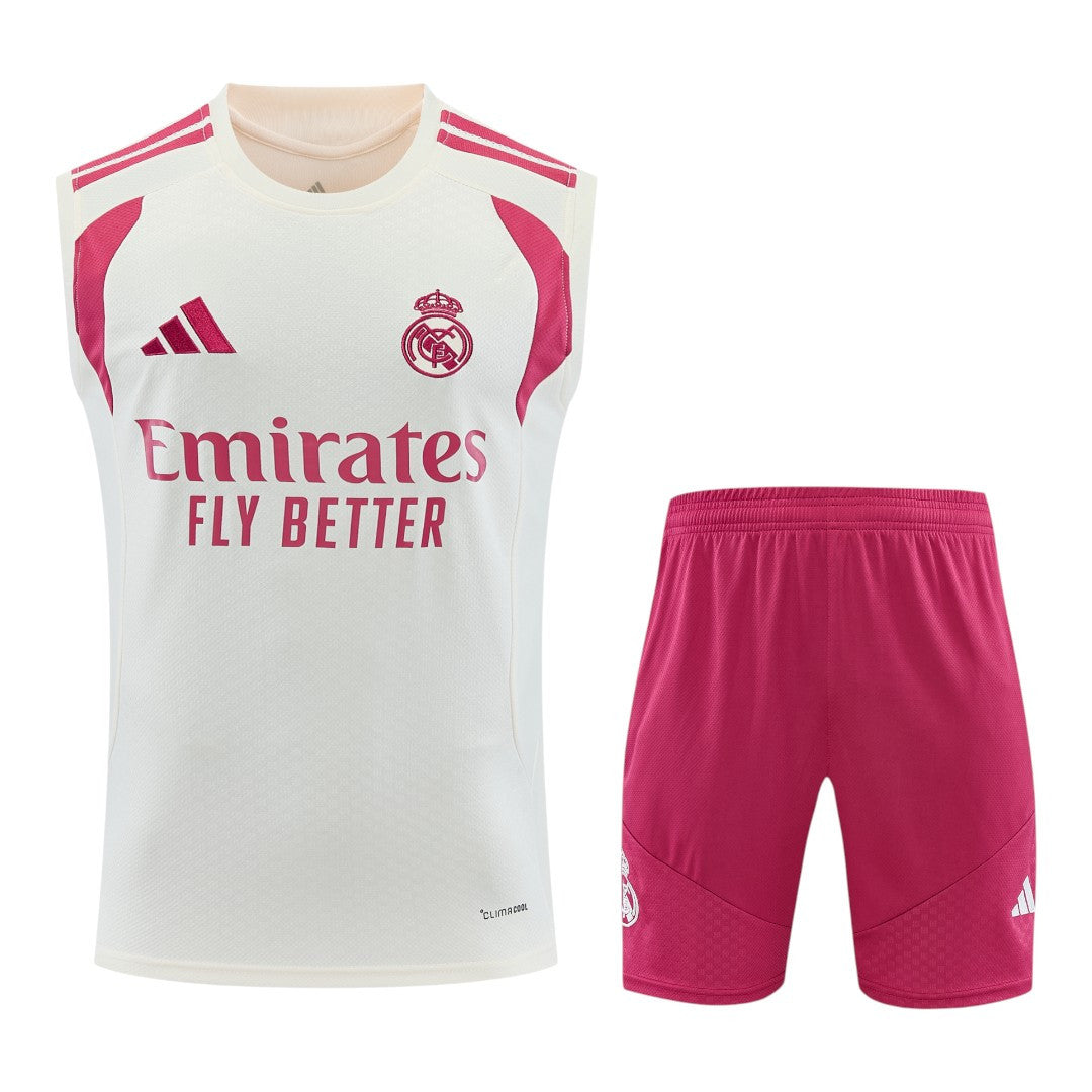 Real Madrid 26/27 Men's White Training Tank Top