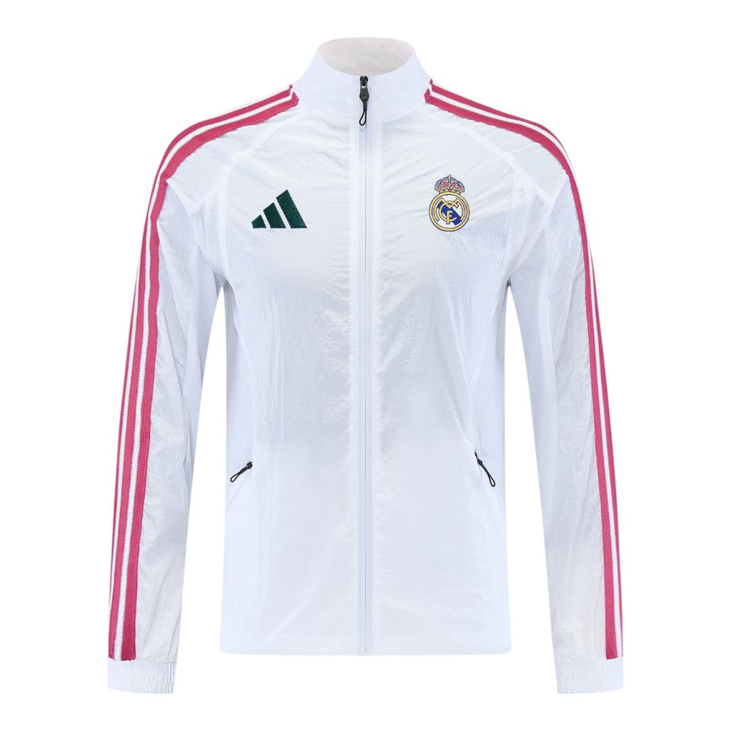 Real Madrid 26/27 Men's White Windbreaker