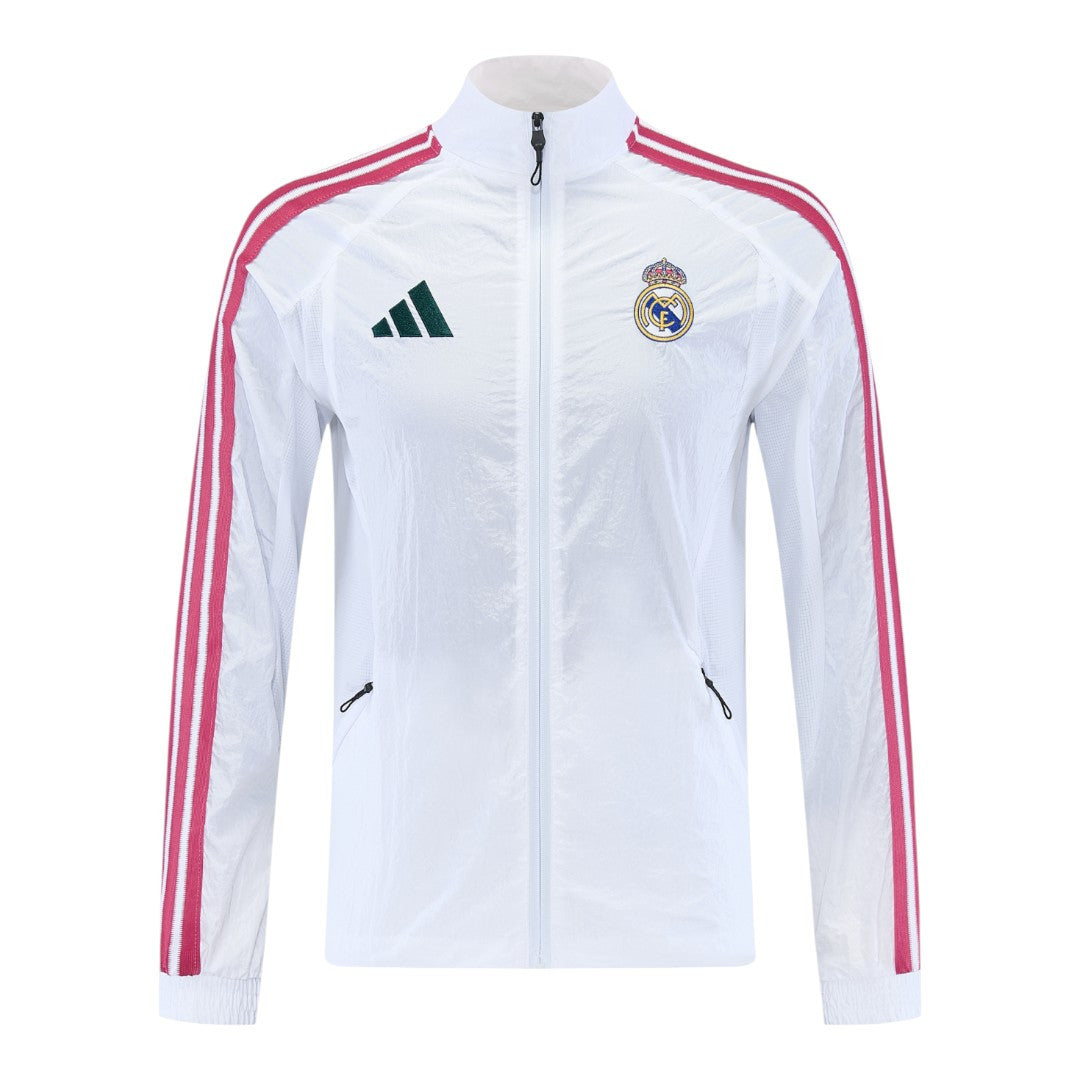 Real Madrid 26/27 Men's White Windbreaker