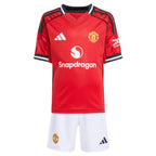 B.FERNANDES #8 Manchester United 25/26 Kid's Home Mini-Kit - PL Font