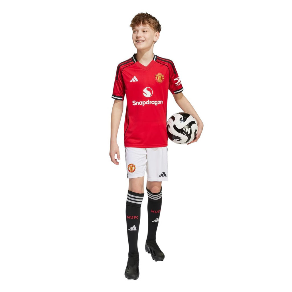 B.FERNANDES #8 Manchester United 25/26 Kid's Home Mini-Kit - PL Font