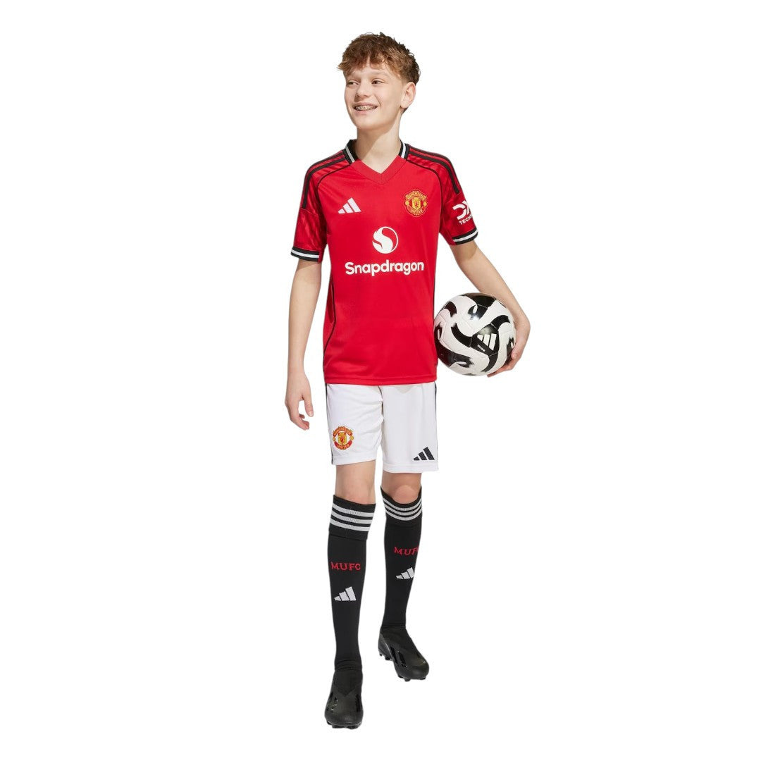 B.FERNANDES #8 Manchester United 25/26 Kid's Home Mini-Kit - PL Font