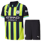 FODEN #47 Manchester City 24/25 Kid's Away Shirt and Shorts - Man City Font