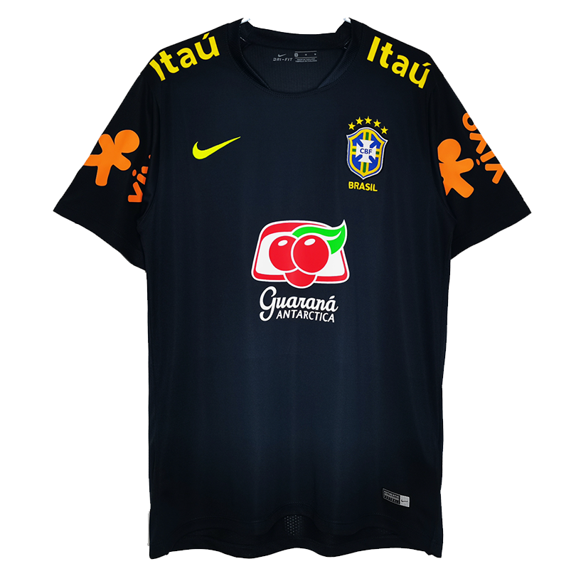 Brazil 18/19 Men's Navy Training Retro Shirt