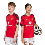 B.FERNANDES #8 Manchester United 25/26 Kid's Home Mini-Kit - PL Font
