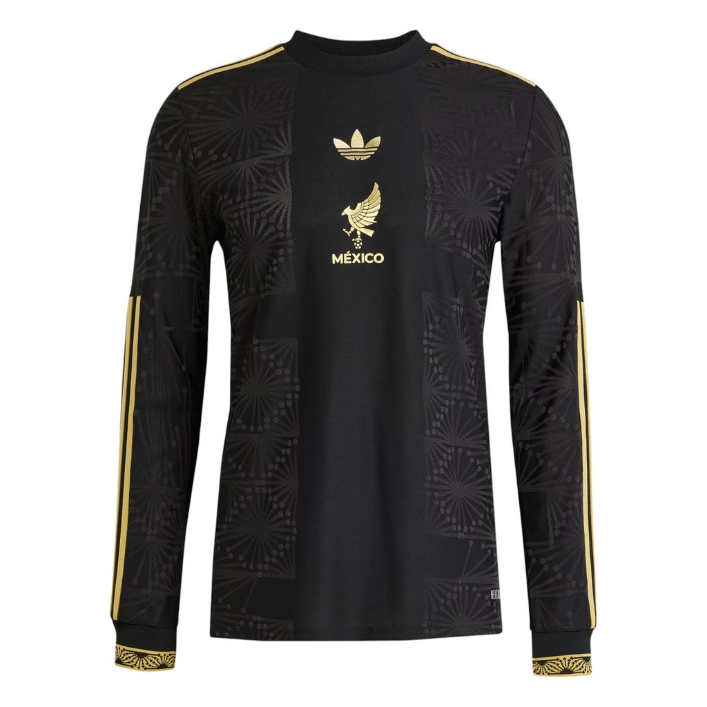 Mexico 2025 Men's Gold Long Sleeve Shirt
